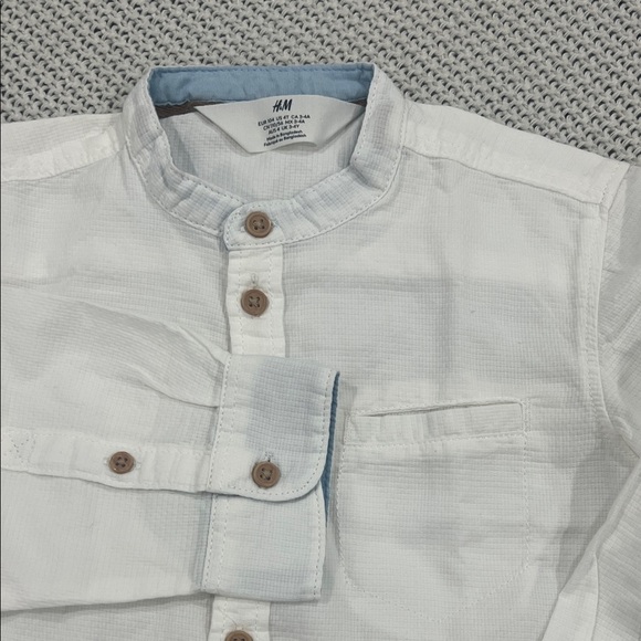 H&M White Button Down Kids Shirt - Picture 6 of 10